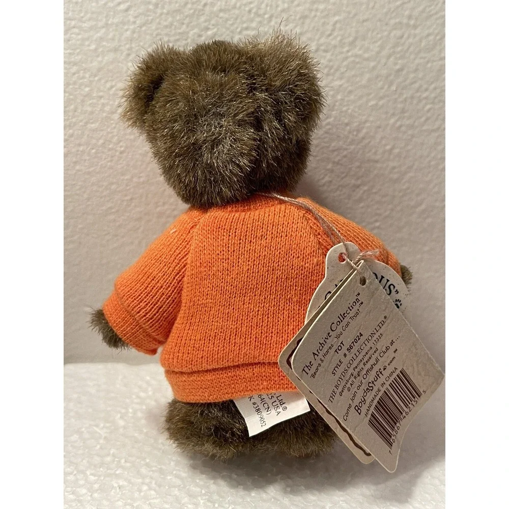 Boyds Mini Message Bear TOT Trick or Treat Style #567024 With Tags Collectible